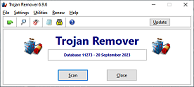 Trojan Remover Main Program Screenshot